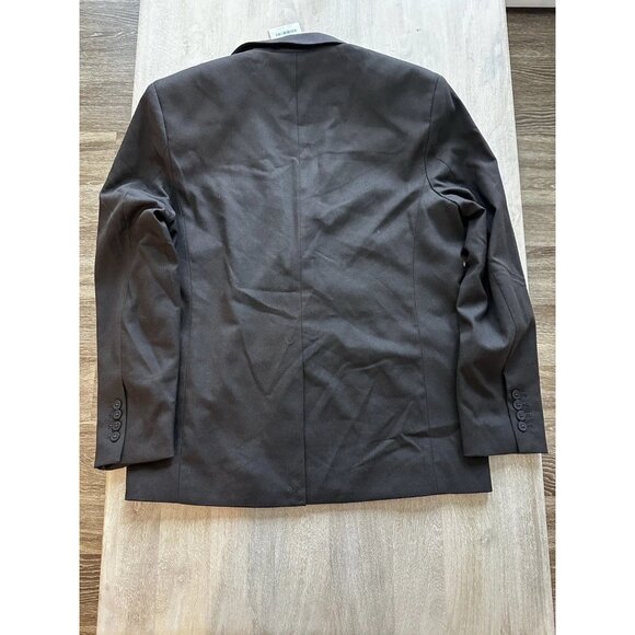 Oak + Fort NWT Relaxed Fit Oversized Blazer Dark Brown Size XS - Picture 7 of 8
